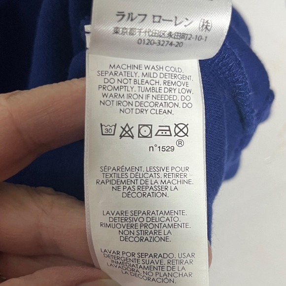 Classic Polo Quarter Zip Knit Blue Green Pony Ralph Lauren Mens Small - Picture 10 of 10